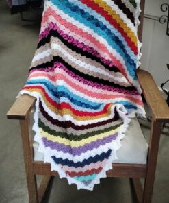 Handmade Colorful Crochet Blanket